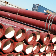 ISO2531 K9 DN50-DN300 6M DIP HFD Pipe HFD tube Red Epoxy Ductile Iron Pipe